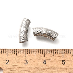 Изогнутые трубчатые бусины из нержавеющей стали 304&nbsp;STAS-I321-26P