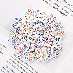 Белые непрозрачные акриловые бусины&nbsp;MACR-YW0001-19G