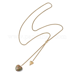 Колье-лариата с цепочкой из нержавеющей стали 304.&nbsp;NJEW-JN05890