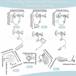 Латунные клипсы серьги выводы&nbsp;KK-BBC0021-50S