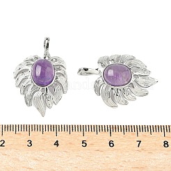 Подвески из натурального аметиста &nbsp;G-L623-04P-06