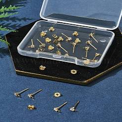 16 шт. латунные серьги-гвоздики&nbsp;KK-FS0001-57