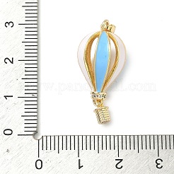 Латунные микропаве прозрачные подвески с фианитом&nbsp;KK-H254-02G