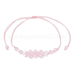 Браслеты из плетеных бусин с гальваническим покрытием из стекла&nbsp;BJEW-MZ00183-03