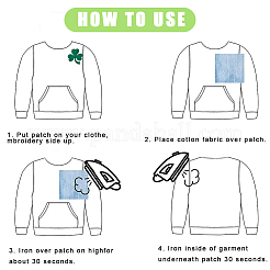 День святого патрика утюг на заплатах из трилистника&nbsp;PATC-WH0005-36