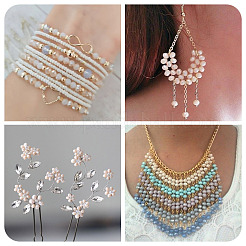 200шт 4 цвета стеклянные бусины&nbsp;EGLA-TA0013-42B