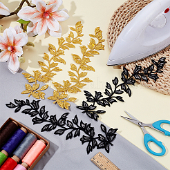 4 шт. 2 стиля компьютерной вышивки полиэстеровая ткань патчи&nbsp;DIY-NB0014-40