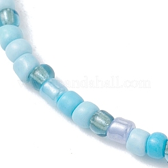 3шт. стеклянные бусины эластичные браслеты для женщин&nbsp;BJEW-MZ00290