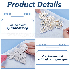 2шт треугольная жемчужина из АБС-пластика со стеклянными бусинами для пришивания аппликаций&nbsp;PATC-FG0003-14