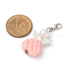 Ангел пластиковые жемчужины и акриловые подвесные украшения&nbsp;HJEW-JM03466