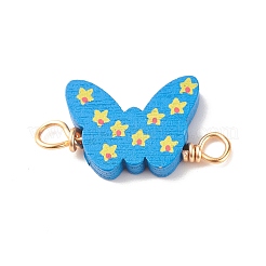 Окрашенные аэрозольной краской деревянные соединительные шармы&nbsp;PALLOY-JF01427-08