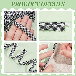 Отделка губ тартаном из полиэстера&nbsp;SRIB-BC0001-34A