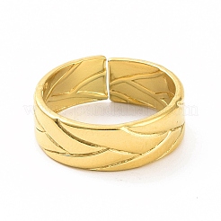 Кольцо-манжета из нержавеющей стали 304 с ионным покрытием (IP) для женщин&nbsp;RJEW-C053-05G