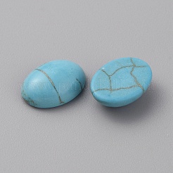 Синтетические бирюзовые кабошоны&nbsp;G-WH0036-C04-01