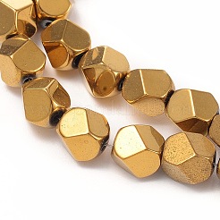 Гальванизировать немагнитных синтетический гематит бисер пряди&nbsp;G-I260-06B