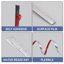 Самоклеящаяся ПВХ-накладка на молдинг салона автомобиля&nbsp;AJEW-WH20020-082B-03