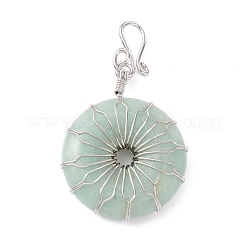 Естественный зеленый авантюрин большие кулоны&nbsp;G-P459-01P-C