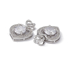 Латунные подвески с фианитами&nbsp;KK-E068-VA121-1