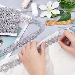 Филигранная кружевная отделка из полиэстера&nbsp;OCOR-WH0074-96B