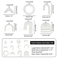 12 шт. 12 элемента люстр из нержавеющей стали 201 в стиле&nbsp;STAS-UN0022-66