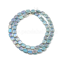 Прозрачные гальванические стеклянные бусины&nbsp;EGLA-P049-02A-FR05