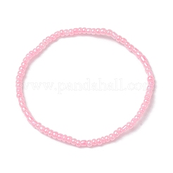 4 шт наборы эластичных браслетов из стеклянного бисера rondelle&nbsp;BJEW-JB10420