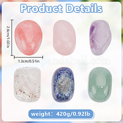 420 г 6 стиля украшения из натуральных и синтетических драгоценных камней&nbsp;G-GO0001-74