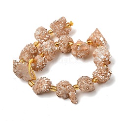 Гальванические натуральный druzy шарики агата стренг&nbsp;G-G289-02D