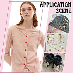 100 шт. пластиковые швейные пуговицы&nbsp;DIY-NB0013-44A