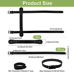 Искусственная кожа с ремешком для коврика для йоги из сплава&nbsp;AJEW-CL0001-99B-01