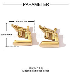 Подвески из нержавеющей стали 304&nbsp;STAS-OY008-41G