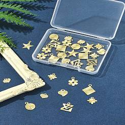 32 шт. 8 стиля подвески из латуни для стойки&nbsp;KK-FS0001-53