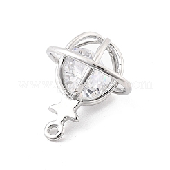 Латунные микропаве прозрачные кубические циркониевые подвески&nbsp;KK-K371-32P