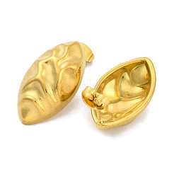 Серьги-гвоздики из нержавеющей стали 304 с ионным покрытием (IP) «конский глаз»&nbsp;EJEW-H013-26G