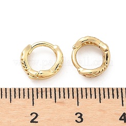 Серьги-кольца из латуни с рыбьей костью&nbsp;EJEW-Z102-32G