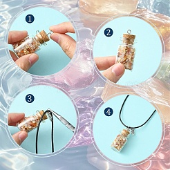 Набор для самостоятельного изготовления ожерелья из вощеного шнура&nbsp;DIY-YW0012-50