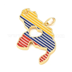 Латунь эмаль подвески&nbsp;KK-F931-04G