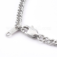 Женские браслеты-цепочки с алмазной огранкой из нержавеющей стали 304&nbsp;BJEW-JB06018-01