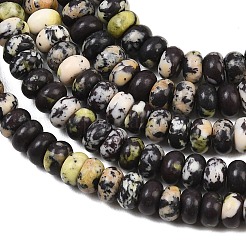 Бусы из натуральной желтой бирюзы (яшмы)&nbsp;G-L647-D08-4x6mm