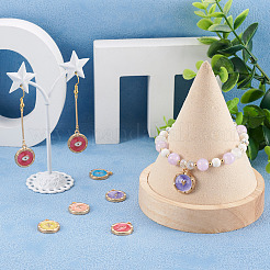 50шт 25 стиля подвески из цинкового сплава с эмалью&nbsp;ENAM-BT0001-18