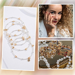 16шт. браслет-сателлит из нержавеющей стали для женщин&nbsp;BJEW-SP0001-16A