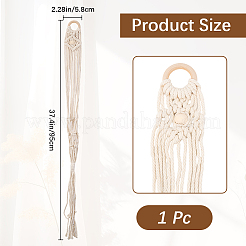 Держатель для гитары из хлопкового шнура макраме&nbsp;AJEW-WH20006-113B