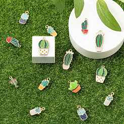 Подвески из сплава эмали 16шт 8 стиля&nbsp;ENAM-FS0001-12