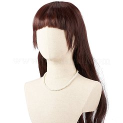 Круглое ожерелье из бисера из стеклянного жемчуга для женщин&nbsp;NJEW-JN03903