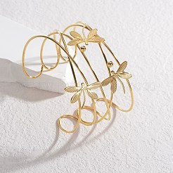 Браслеты-манжеты из нержавеющей стали 304&nbsp;BJEW-M082-02G