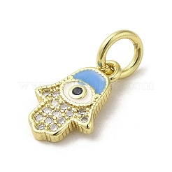 Латунные микро проложить кубического циркония подвески&nbsp;KK-E092-25G-02