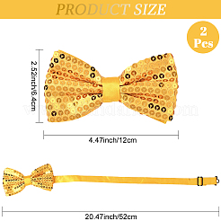 2шт полиэстеровый галстук-бабочка для жениха&nbsp;AJEW-SP0003-46