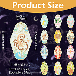 12 шт. 12 стиля&nbsp;ENAM-YW0008-20