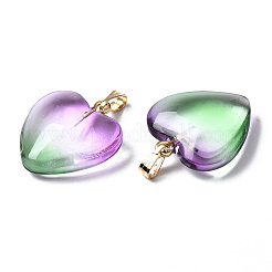 Двухцветные стеклянные подвески&nbsp;LS-X-GLAA-N035-016-C01