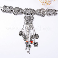 Ожерелья-чокеры с кисточками в виде цветов и монет из богемского цинкового сплава со стразами для женщин&nbsp;FS-WGCB918-01